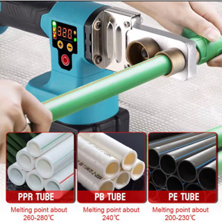M21 18V-21V Máy hàn ống PPR PE có đồng hồ cài đặt nhiệt độ dùng chân pin phổ thông Makita