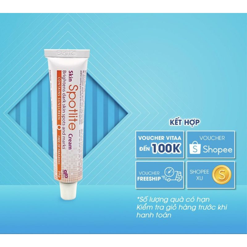 ( chính hãng - kèm quà 500k) Kem xoá nám, tàn nhang Spotlite Cream