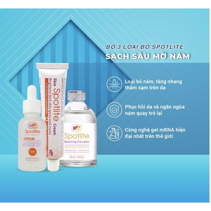 ( chính hãng - kèm quà 500k) Kem xoá nám, tàn nhang Spotlite Cream