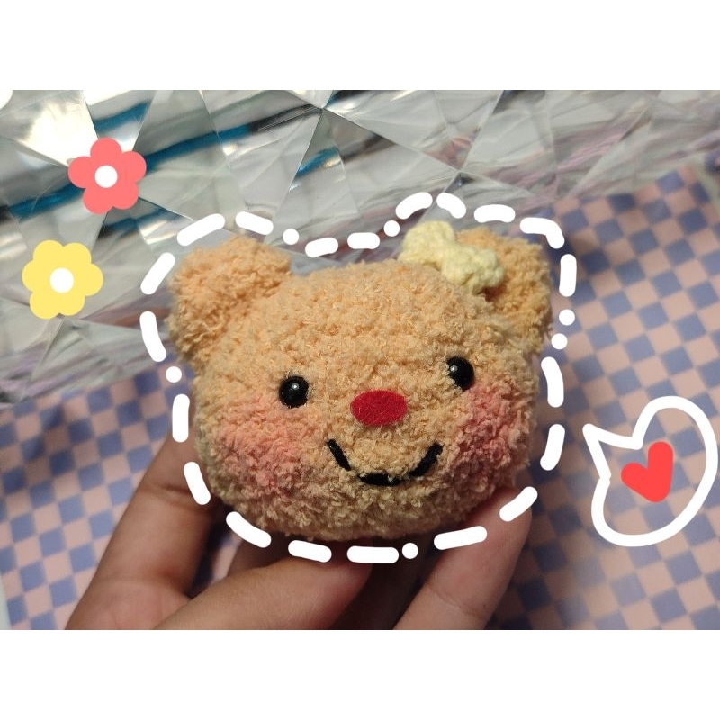móc khóa gấu butter bear handmade