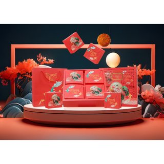 SET BÁNH TRUNG THU 150G GIÁ RẺ 3 BÁNH 1 TRÀ-DÀNH CHO DOANH NGHIỆP-MIỄN PHÍ IN LOGO DOANH NGHIỆP