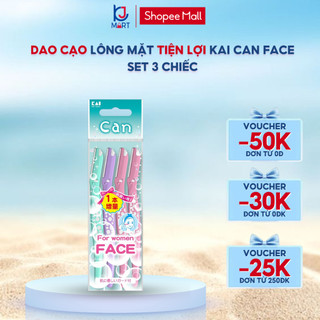 Dao cạo lông mặt Kai Can Face set 3 chiếc