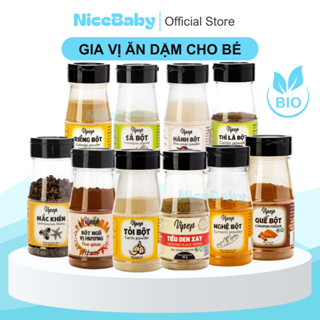 Gia Vị Nấu Ăn Tổng Hợp Hữu Cơ Cho Bé Ăn Dặm Vipep Bột Hành Bộ Tỏi Bột Quế Bột Sả Bột Gừng Nicebaby