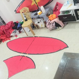 áo diều đuôi cá màu đỏ  nhiếu kích thước từ 1.7 đến 3.4m giá siêu rẻ