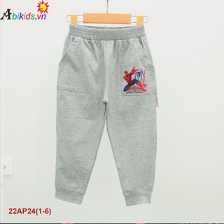 Quần dài Abikids in nhện size 2-6Y