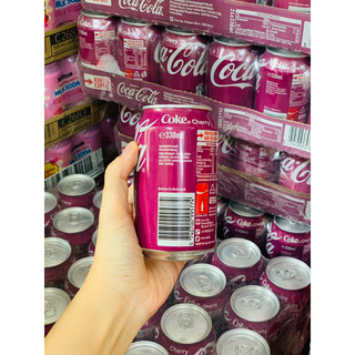 [Lốc 6 lon] Coca cola cherry- vani Hàng Bỉ lon 330ml /Date 7/2026