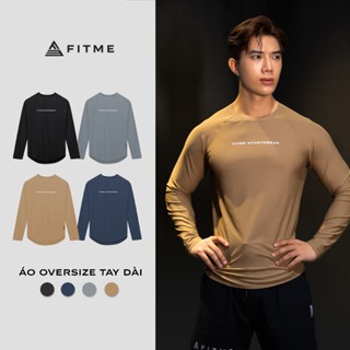 Áo tập gym nam tay dài Fitme Performance 2.0 form oversize thể thao co giãn 4 chiều, hỗ trợ boxing chạy bộ AOTD01