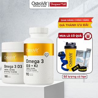Dầu cá ostrovit omega 3 d3+k2 - hỗ trợ hệ tim mạch, trí não, tăng cường thị lực