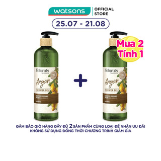 Gel Tắm Naturals By Watsons True Natural Chiết Xuất Argan 490ml