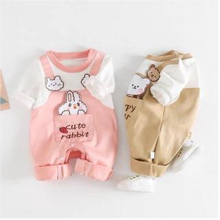 Body dài tay bodysuit liền thân cho bé trai bé gái sơ sinh SLT11