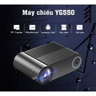 Máy chiếu mini YG550 Plus - Kết nối được với điện thoại - Full HD1080 - Máy chiếu mini gia đình tốt nhất hiện nay 5.0