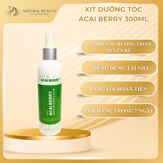  Xịt Dưỡng Tóc Gỡ Rối Acai Berry Hair Repair Essence Lotion Hương Thơm Quyến Rũ 300ml 