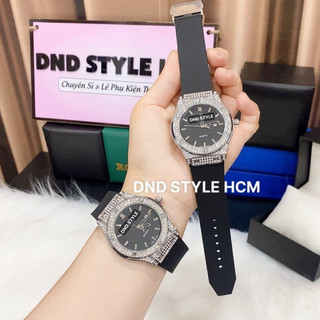 Đồng hồ nam dây silicon HUL.42, đồng hồ nam dây silicon đính đá sang trọng cực đẹp - DNDStyle