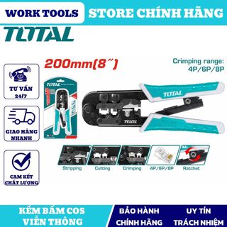Đồ nghề total kềm bấm cos viễn thông tmpcn5468r