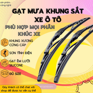 Gạt mưa ô tô Silicon SINGTECH khung sắt 1 lưỡi phù hợp mọi dòng xe ( nhắn tin shop để được tư vấn )