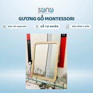 Gương gỗ cho bé Montessori Sono