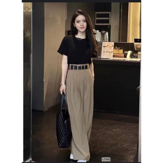 Quần vải xuông ống sớ ly eo