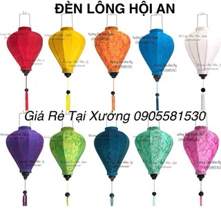 Đèn Lồng Trang Trí Hội An(CÓ SẴN) vải gấm cao cấp (mua 10=sỉ)