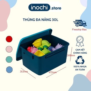 Thùng Đựng Đồ Chơi Cho Bé Notoro INOCHI Cao Cấp Đựng Đồ Chơi An Toàn, Gọn Gàng Cho Bé loại 30L loại lớn