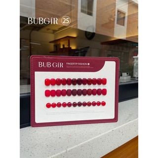 Set sơn gel đỏ tông trầm 12 màu bubgir