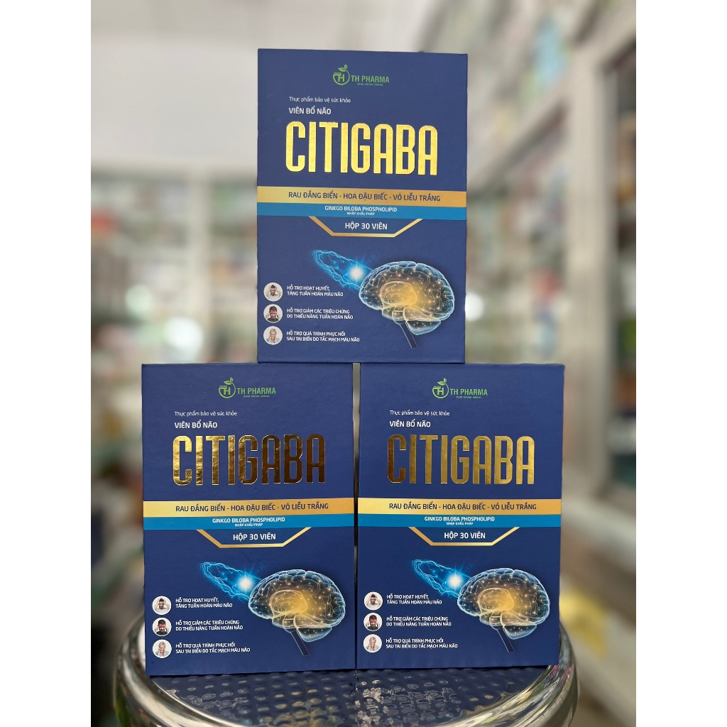 Viên uống bổ não CITIGABA TH PHARMA hộp 30 viên.