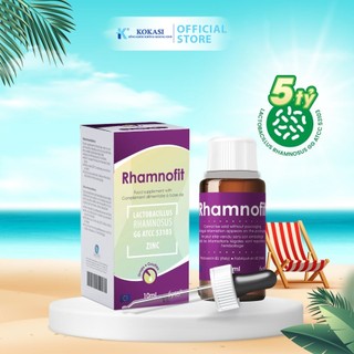 Rhamnofit bổ sung Men vi sinh và Kẽm cải thiện tiêu hóa, biếng ăn, tăng đề kháng lọ 10ml