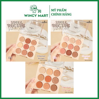   Chuẩn Thái  Bảng Phấn Mắt Odbo OD2005 Spell Recipe Eye Color Palette 9 ô Hàn Quốc Nhũ Mịn Hàng Thái Lan 7g - Wincy Mart 