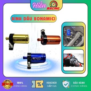 Bình dầu thắng đĩa Bonamici K6 nhôm CNC + tặng kèm pát giữ gắn cho nhiều dòng xe
