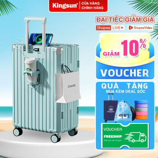 Vali du lịch Kingsun KS219/302 size 20/24/28 thời trang chất liệu PC + ABS bền đẹp bảo hành 5 năm