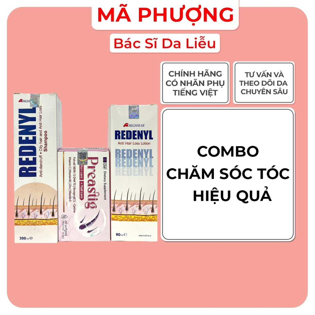 Viên uống mọc tóc PREASTIG thực phẩm bảo vệ sức khỏe giúp tóc chắc khỏe - Bác sĩ Mã Phượng