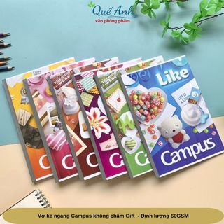 Vở kẻ ngang campus gift 80/120/200trang - các mẫu vở classmate/ campus -quế anh
