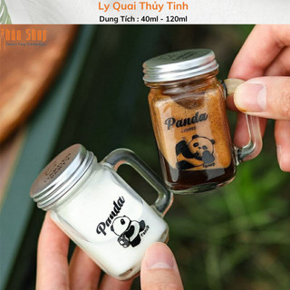 Ly Thủy Tinh Quai Nhỏ 120 ml ( không có hình ) thủy tinh dày dặn, đựng cafe, sữa tươi, ginger shot….