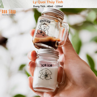 Ly thủy tinh quai nhỏ 120ml