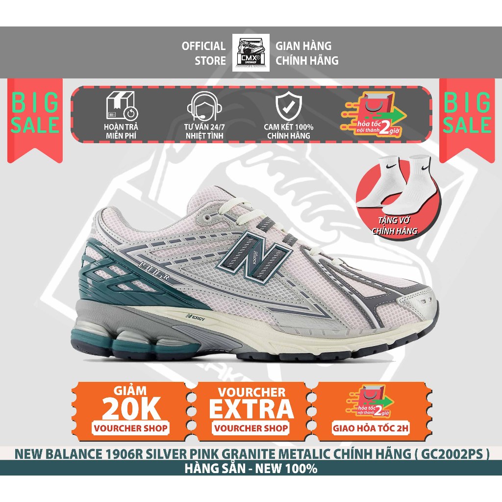 [ HÀNG CHÍNH HÃNG ] Giày New Balance 1906R PINK GRANITE SILVER METALLIC ( M1906RET ) - AUTHENTIC 100
