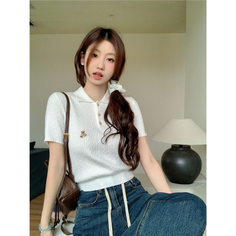 Áo len MTG thêu gấu