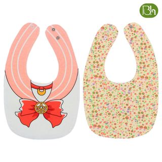 Yếm chống thấm 2 mặt, 2 cúc bấm cho bé