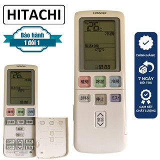 Điều khiển điều hoà Hitachi chính hãng theo máy, remote máy lạnh hitachi 2 chiều hàng nội địa, mới 100%, tặng kèm pin
