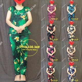 Đồ bộ mặc nhà Thun ati xịn nhiều họa tiết