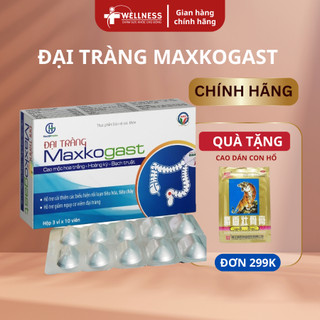 Đại tràng Maxkogast Viêm đại tràng, thảo dược giảm viêm đại tràng, rối loạn tiêu hóa, hộp 30 viên