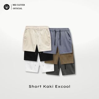 Quần short Kaki Excool MK Clever cạp chun thoáng mát, trẻ trung, lịch lãm, form chuẩn dáng