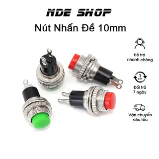 Nút nhấn đề 10mm vỏ sắt nút nhấn nhả ds-314
