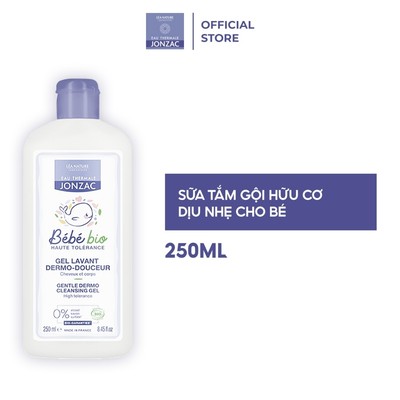 (QUÀ KHÁCH HÀNG THÂN THIẾT) Gel Tắm Gội Hữu Cơ JONZAC Dành Cho Bé Từ Sơ Sinh 250ML