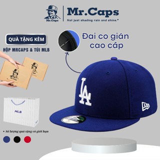 Mũ snapback bít đuôi hiệu LA Full Box [Hộp + Túi], Nón kết lưỡi trai hiphop MLB đội ngược cho cả nam và nữ MrCaps MLB04