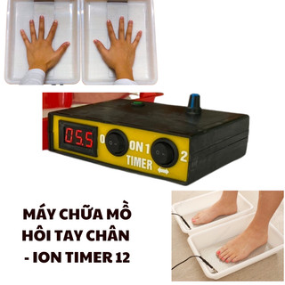 Trọn Bộ Máy Chữa Tr.ị Mồ Hôi Tay Chân ION TIMER-12, Máy điện I-on Công Nghệ Mới