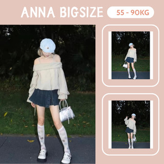 Áo 2 dây trễ vai BIGSIZE tay bồng / Áo dài tay trễ vai 2 dây tay bồng tiểu thư chubby