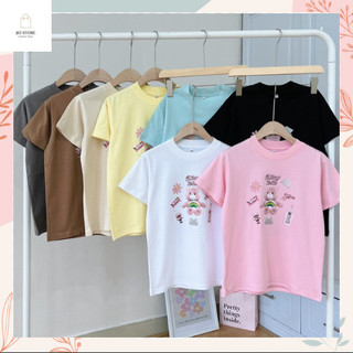 ✨[FREESHIP]✨Áo thun Baby Tee cotton 100% form slim, áo thun nữ tay ngắn, hoạ tiết gấu