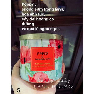 Nến 3 bấc trọng lượng 411gr chính hãng bbw