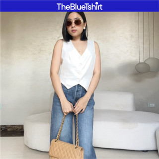 TheBlueTshirt - Áo gile nữ phom ôm tôn dáng - The Gile Vest - White