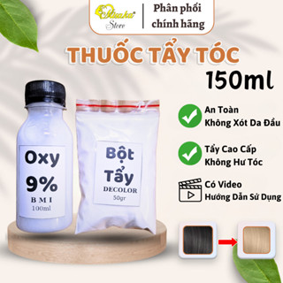 Thuốc tẩy tóc tại nhà, Bột tẩy tóc Collagen không xót da đầu, lên tone nhanh, tặng gang tay - 150ml