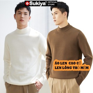 Áo Len Nam Cổ Cao 3 Phân SUKIYA Hàng Cao Cấp Mềm Mịn AL35